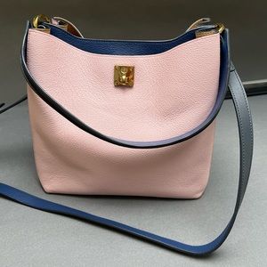 MCM top handle leather bag. Used once.